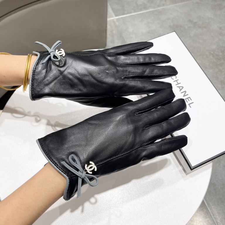 Chanel Chanel new women's gloves first-class sheepskin leather ultra-thin, soft and comfortable, especially show hand-shaped     texture super groupSize  M L