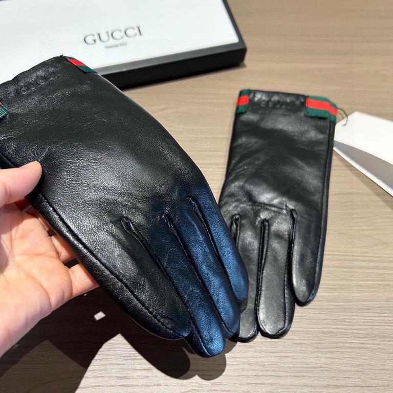 2023 new exclusive first   touch screen gloves Gucci Gucci new high-grade sheepskin gloves    goddesses set the United States preferred can not be missed    hundred percent of the selection of imported sheepskin Leather 