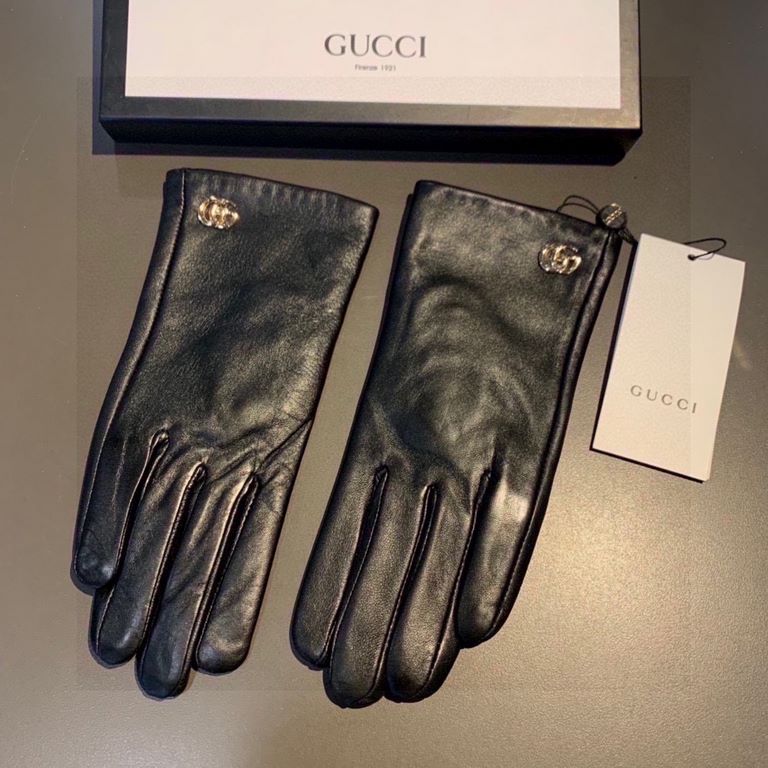 2023 new Gucci classic new exclusive first   touch screen women's gloves Gucci Gucci [original quality] official website synchronization women's new high-grade sheepskin gloves    goddess preferred can not be missed    h