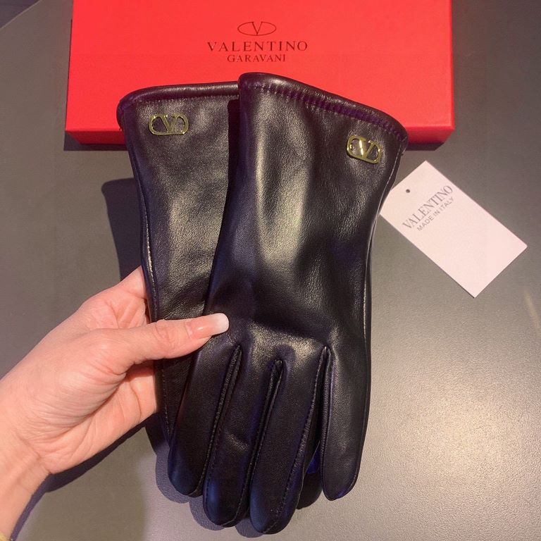 2022 new exclusive first  Valentino VALENTINO touch screen women's gloves [original quality] official website synchronization women's new high-grade sheepskin gloves    goddess preferred can not be missed       100 perce