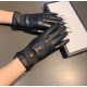 2022 new exclusive first   touch screen gloves double line harness   gloves Gucci Gucci new high-grade sheepskin gloves    goddesses set of the United States preferred can not be missed    100 percent selection of import