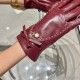 Chanel new women's gloves first-class sheepskin leather leather ultra-thin soft and comfortable show hand type    texture super groupSize M L