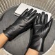 Chanel hot circle of friends women's leather gloves, imported from Ethiopia touch screen sheepskin, simple and generous static surface style add small LOGO buckle, super soft padded lining wear comfortable