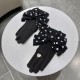 Chanel Chanel counter new wool gloves, polka dot big bow   fashion gloves, fall and winter warm padded lining, super whine bow  , on the hand super comfortable and soft, versatile! average size