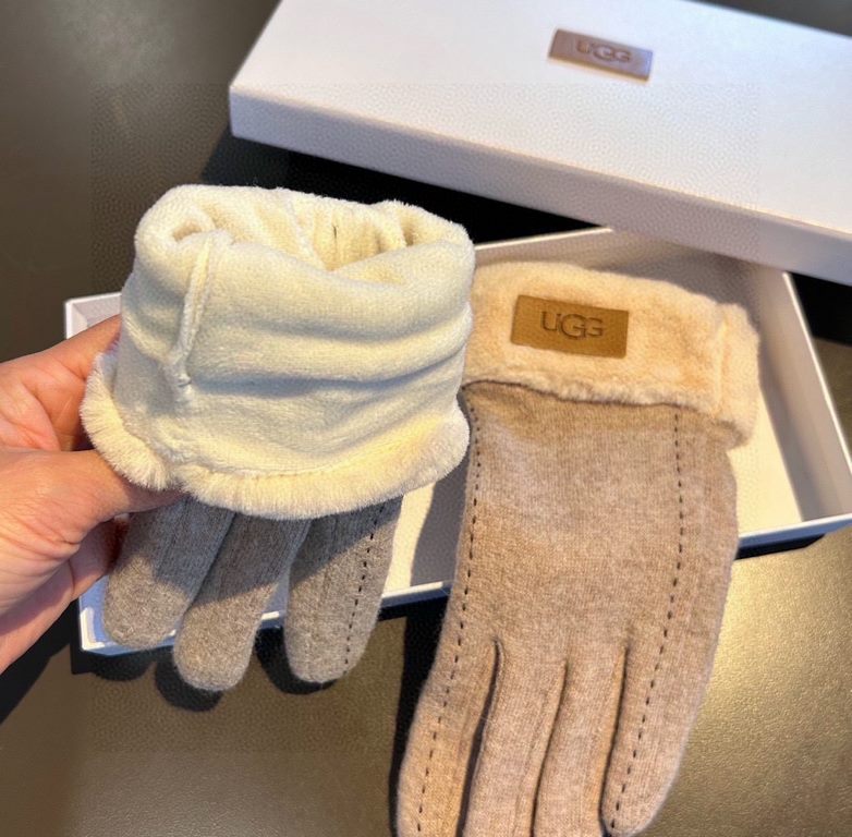 UGG2023 fall and winter lazy rabbit hair wool gloves   worth comparing     the same paragraph of different quality, kill the market poor product, wool ten lazy rabbit hair lining padded   classic but not fashionable mode