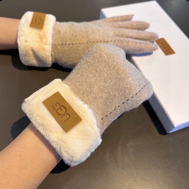 UGG2023 fall and winter lazy rabbit hair wool gloves   worth comparing     the same paragraph of different quality, kill the market poor product, wool ten lazy rabbit hair lining padded   classic but not fashionable mode