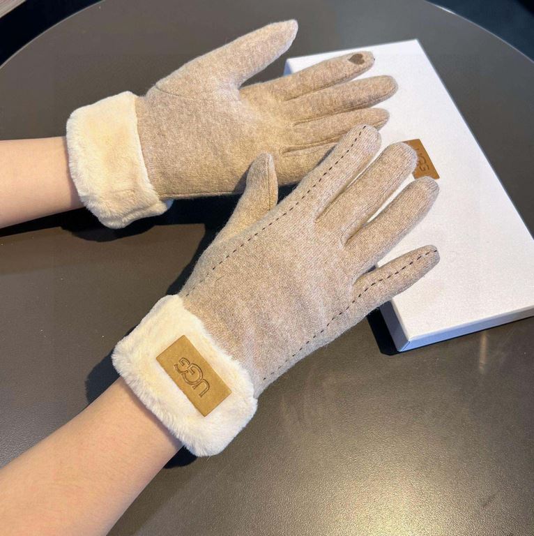 UGG2023 fall and winter lazy rabbit hair wool gloves   worth comparing     the same paragraph of different quality, kill the market poor product, wool ten lazy rabbit hair lining padded   classic but not fashionable mode