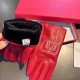 2023 new exclusive first  Valentino VALENTINO long touch screen women's gloves [original quality] official website synchronization Ms. new high-grade sheepskin gloves    goddess preferred can not be missed               