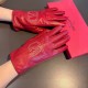 2023 new exclusive first  Valentino VALENTINO long touch screen women's gloves [original quality] official website synchronization Ms. new high-grade sheepskin gloves    goddess preferred can not be missed               