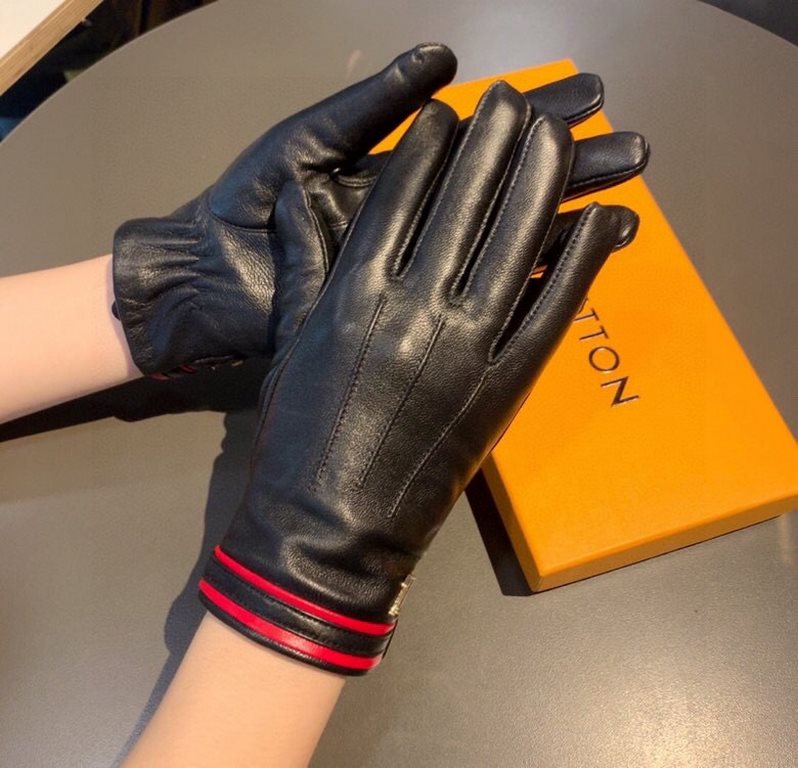 With packaging2022 new exclusive first   touch screen women's gloves LV [original quality] official website synchronization Ms. new high-grade sheepskin gloves    goddesses set of the United States preferred can not be m