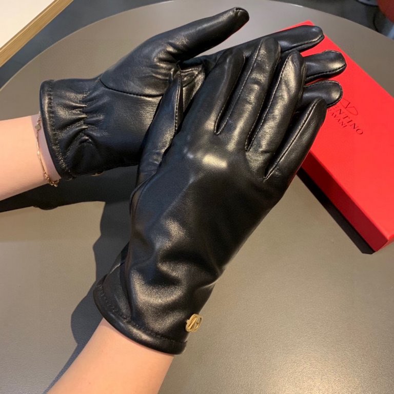 2022 new exclusive first  Valentino VALENTINO touch screen women's gloves [original quality] official website synchronization women's new high-grade sheepskin gloves    goddess preferred can not be missed       100 perce