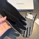 2023 new Chanel Chanel counter new wool gloves, fashion gloves, fall and winter warm padded lining, big bow   double C   on the hand super comfortable soft and versatile! average size