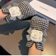 2023 new Chanel Chanel counter new wool gloves, fashion gloves, fall and winter warm padded lining, big bow   double C   on the hand super comfortable soft and versatile! average size