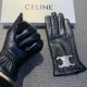 2022 new exclusive first   touch screen gloves CELINE CELINE   drill (original quality) official website synchronization women's new high-grade sheepskin gloves    goddess preferred can not be missed     100% selection o