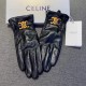 2023 new exclusive first   touch screen gloves CELINE CELINE (original quality) official website synchronization women's new high-grade sheepskin gloves    goddess preferred can not be missed    100 percent selection of 