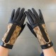 Gucci  burst to   [top original single] official website synchronization women's new high-grade sheepskin gloves     100% selection of imported sheepskin lining velvet lining warmth and comfort better Leather luster brig