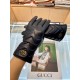 New exclusive first   Gucci GUCCI   [original quality] official website synchronization women's new high-grade sheepskin gloves    goddess preferred can not be missed    hundred percent selection of imported sheepskin Le