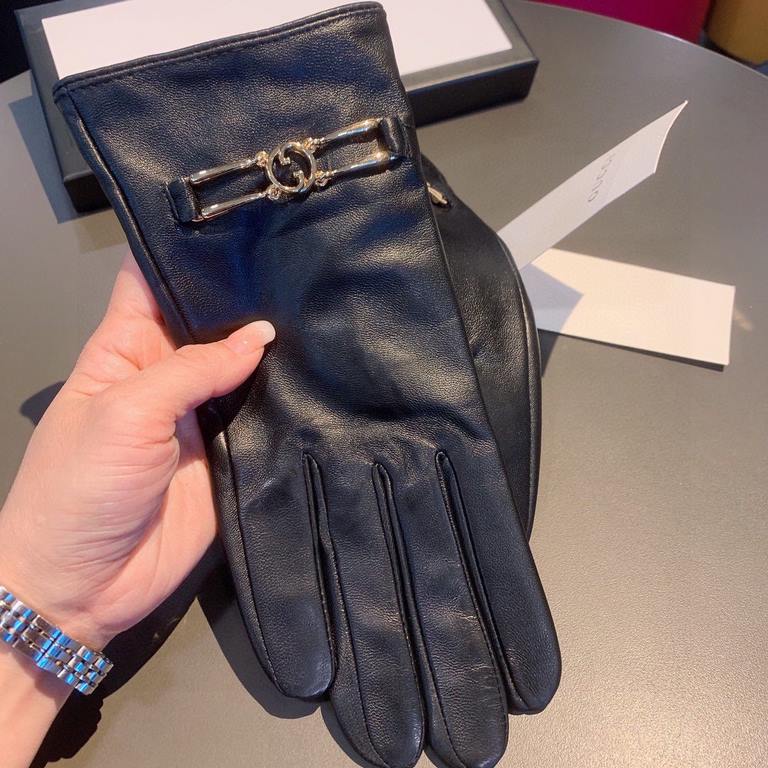 2022 new exclusive first   touch screen gloves Gucci Gucci new high-grade sheepskin gloves    goddesses set the United States preferred can not be missed    100% selection of imported sheepskin Leather fine and soft Reco