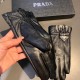 2022 new exclusive first  touch screen gloves Prada wave flower   edge gloves [original quality] official synchronization of the official website Ms. new high-grade sheepskin gloves    goddesses preferred can not be miss