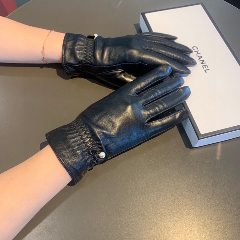 2022 new exclusive first  touch screen gloves Chanel Chanel [original quality] official website synchronization women's new high-grade sheepskin gloves    goddess preferred can not be missed    100 percent selection of i