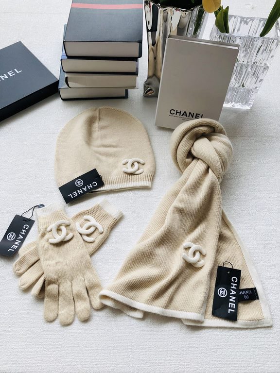 Set100% Cashmere Scarf Hat GlovesFall and winter must have Gift goodSize 18070cm