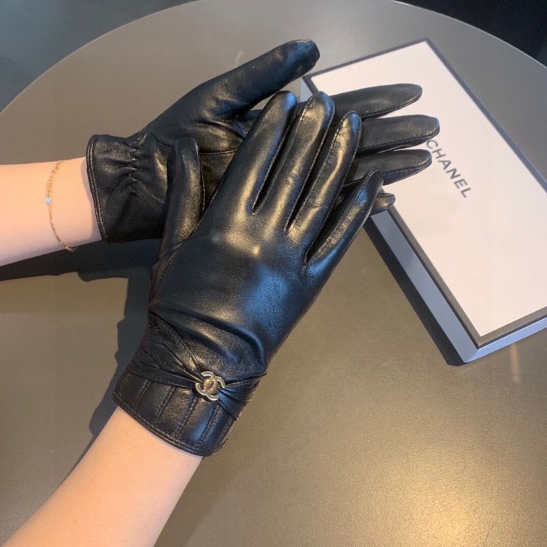 2022 new exclusive first  touch screen gloves Chanel Chanel [original quality] official website synchronization women's new high-grade sheepskin gloves    goddess preferred can not be missed    100 percent selection of i