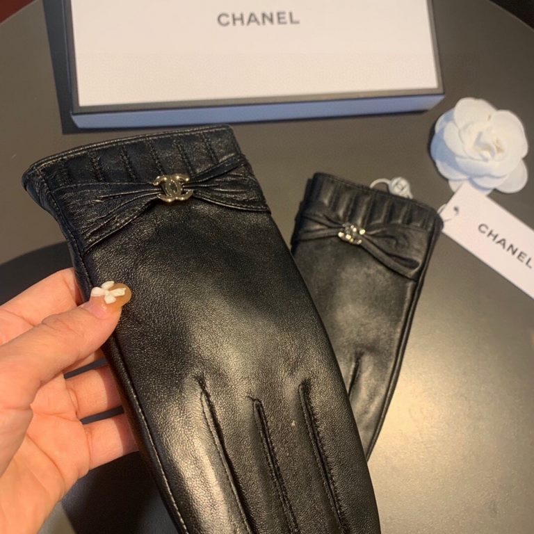 2022 new exclusive first  touch screen gloves Chanel Chanel [original quality] official website synchronization women's new high-grade sheepskin gloves    goddess preferred can not be missed    100 percent selection of i