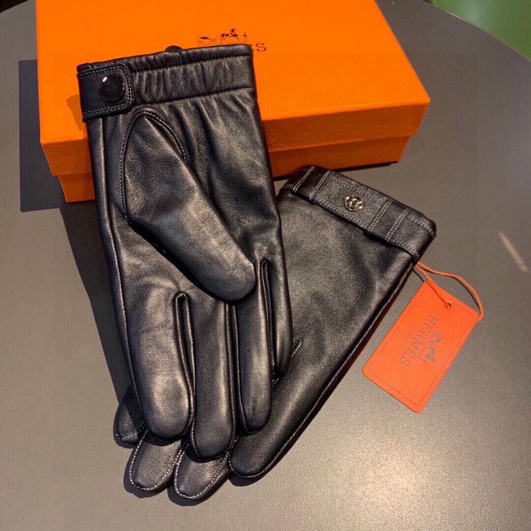 Comes in a boxHermes HERMES men's gloves, exclusive customized, imported first-grade Essex leather, suede lining! Luxurious and generous,   any age can be managed! Divided into two yardage, XL, XXL transfer picture must 