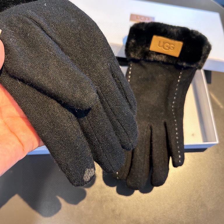 UGG2023 fall and winter lazy rabbit hair wool gloves   worth comparing     the same paragraph of different quality, kill the market poor product, wool ten lazy rabbit hair lining padded   classic but not fashionable mode