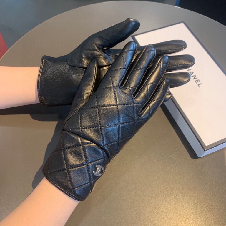 2022 new exclusive first  touch screen gloves Chanel Chanel [original quality] official website synchronization women's new high-grade sheepskin gloves    goddess preferred can not be missed    hundred percent selection 