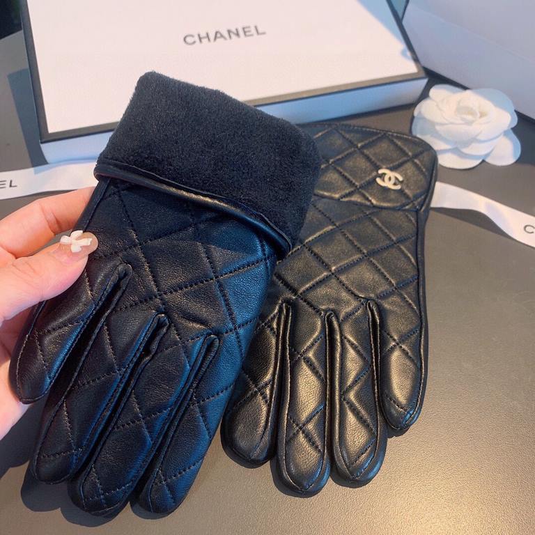 2022 new exclusive first  touch screen gloves Chanel Chanel [original quality] official website synchronization women's new high-grade sheepskin gloves    goddess preferred can not be missed    hundred percent selection 