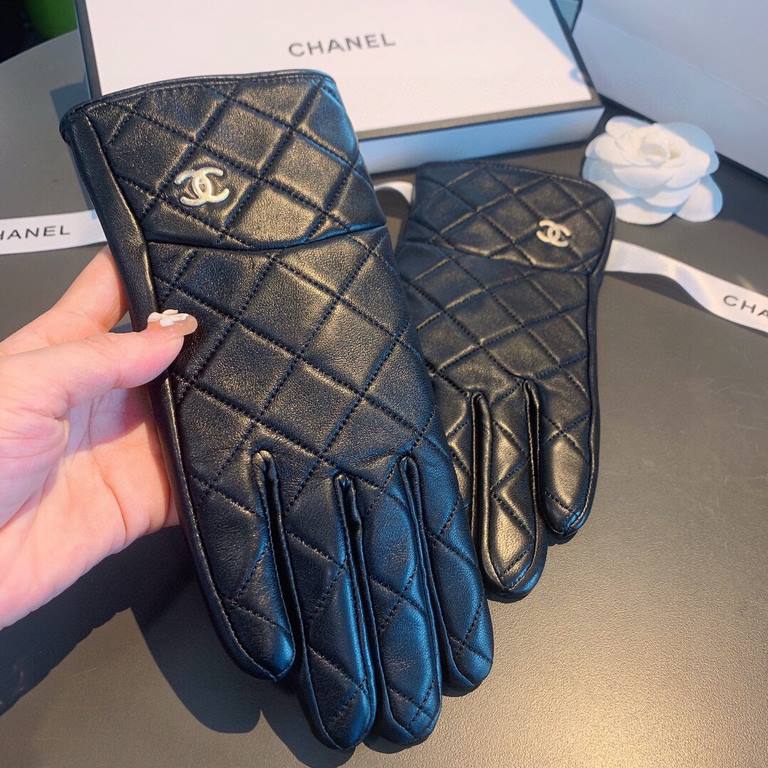 2022 new exclusive first  touch screen gloves Chanel Chanel [original quality] official website synchronization women's new high-grade sheepskin gloves    goddess preferred can not be missed    hundred percent selection 