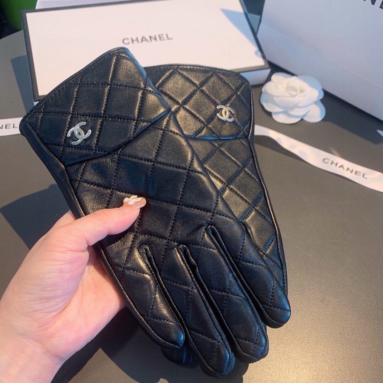 2022 new exclusive first  touch screen gloves Chanel Chanel [original quality] official website synchronization women's new high-grade sheepskin gloves    goddess preferred can not be missed    hundred percent selection 