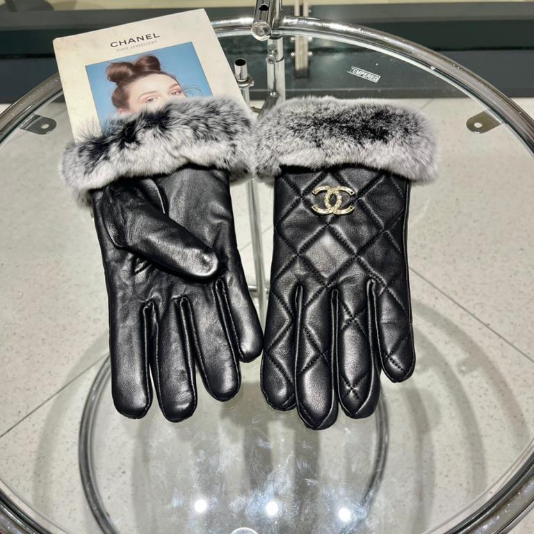 Chanel Chanel 2022 fall and winter lazy rabbit hair sheepskin gloves   cell phone touch screen, worth comparing     the same paragraph of different qualities, kill the market poor products, imported first-class sheepskin