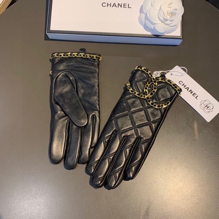 With packaging to run the volumeChanel Chanel 2022 large double C chain fall and winter gloves beautiful drops   worth comparing     the same paragraph of different qualities, kill the market poor products, imported a fi