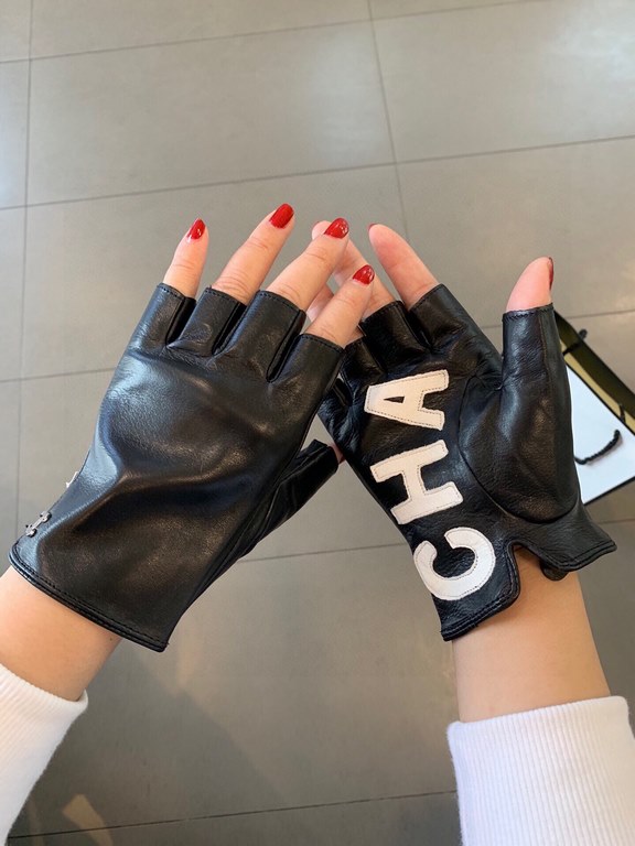 Chanel fall and winter new women's gloves official website synchronization    imported sheepskin leather ultra-thin soft and comfortable lining silk lining Size M L