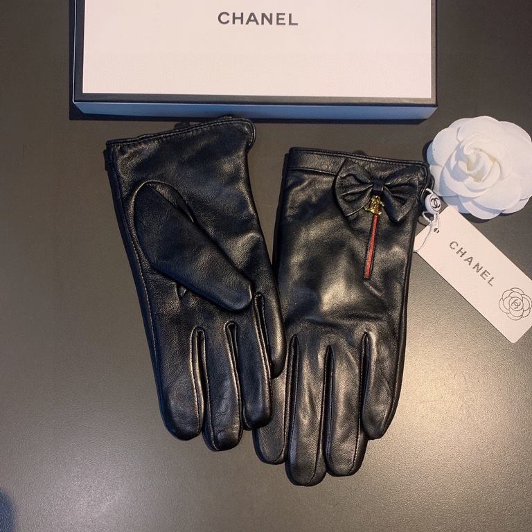 2022 new exclusive first  touch screen gloves Chanel Chanel [original quality] official website synchronization women's new high-grade sheepskin gloves    goddess preferred can not be missed    100 percent selection of i