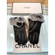 Chanel's latest embroidered double C logo Leather imported Essex skin Spiked with top-white goatskin  lazy rabbit   hair, the feel is softer and more delicate sticky greasy skin-friendly, better warmth of the natural dye