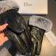 Dior DIDR new 2022 fall and winter lazy rabbit hair CD sheepskin embroidered gloves   cell phone touch screen, worth comparing     the same paragraph different quality, kill the market poor product, imported a first-clas