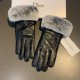 Dior DIDR new 2022 fall and winter lazy rabbit hair CD sheepskin embroidered gloves   cell phone touch screen, worth comparing     the same paragraph different quality, kill the market poor product, imported a first-clas