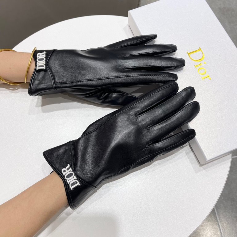 New exclusive first   touch screen gloves dior dior [original quality] official website synchronization ladies new high-grade sheepskin gloves    goddess preferred can not miss    hundred percent of the selection of impo