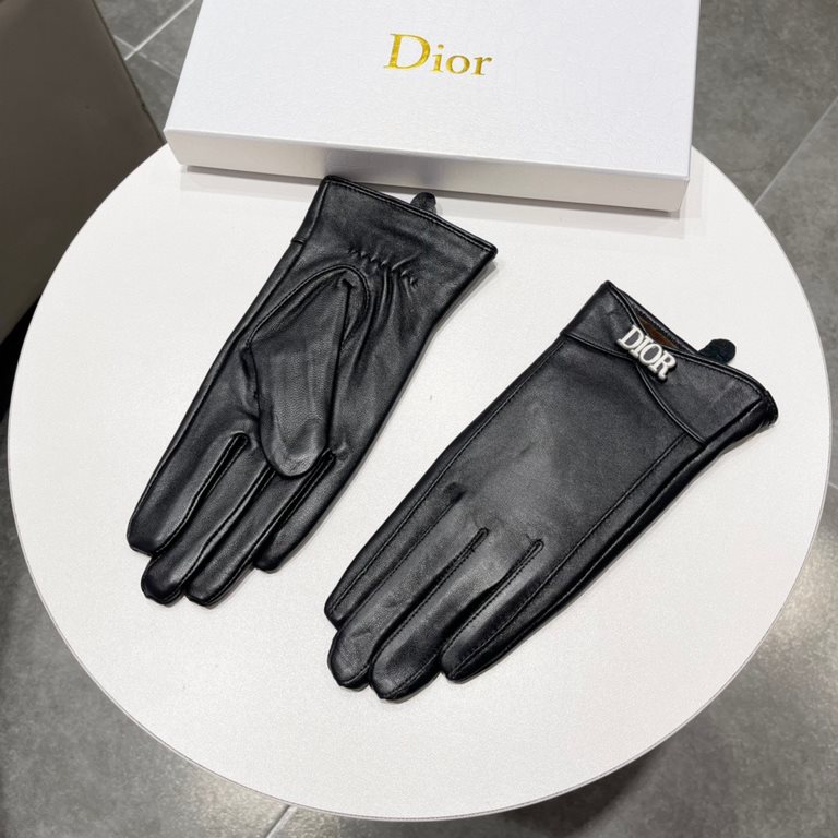 New exclusive first   touch screen gloves dior dior [original quality] official website synchronization ladies new high-grade sheepskin gloves    goddess preferred can not miss    hundred percent of the selection of impo