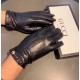 2021 new exclusive first   touch screen gloves men's gloves Gucci Gucci new high-grade sheepskin gloves    type of men preferred can not be missed    hundred percent of the selection of imported sheepskin Leather fine an