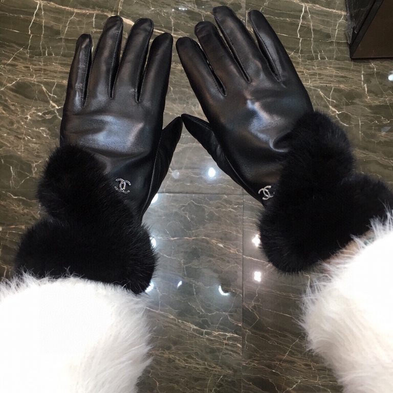 Chanel new high-grade sheepskin gloves    leather feel first-class with the mink fur kill the market ordinary goods    goddess preferred can not be missed       100% selection of imported sheepskin Leather fine and soft 