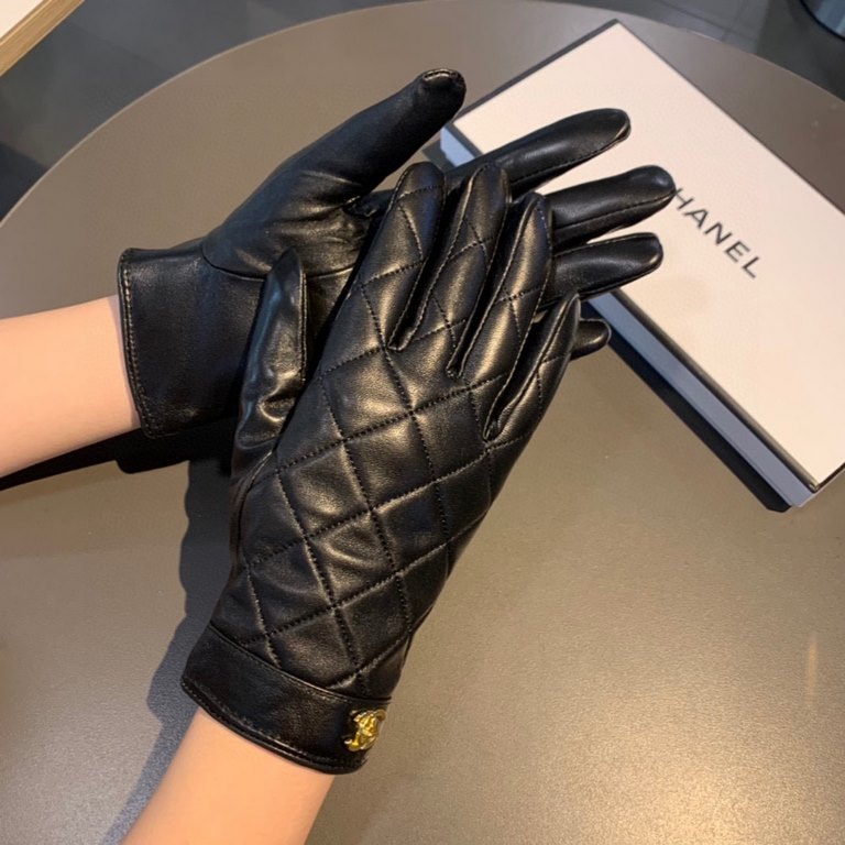 With packaging run2022 new exclusive first  touch screen gloves Chanel Chanel double C [original quality] official website synchronization Ms. new high-grade sheepskin gloves    goddesses preferred can not be missed    h