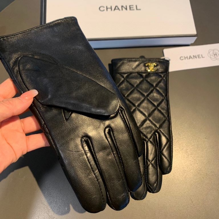 With packaging run2022 new exclusive first  touch screen gloves Chanel Chanel double C [original quality] official website synchronization Ms. new high-grade sheepskin gloves    goddesses preferred can not be missed    h