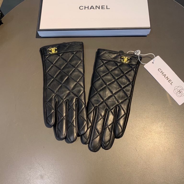 With packaging run2022 new exclusive first  touch screen gloves Chanel Chanel double C [original quality] official website synchronization Ms. new high-grade sheepskin gloves    goddesses preferred can not be missed    h