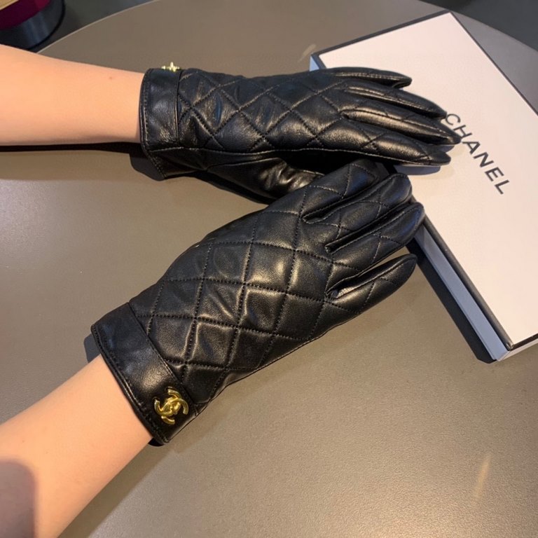 With packaging run2022 new exclusive first  touch screen gloves Chanel Chanel double C [original quality] official website synchronization Ms. new high-grade sheepskin gloves    goddesses preferred can not be missed    h