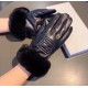 .Fendi FENDI  2021 fall and winter lazy rabbit hair sheepskin embroidered gloves   cell phone touch screen, worth comparing     the same paragraph of different quality, kill the market poor products, imported first-class