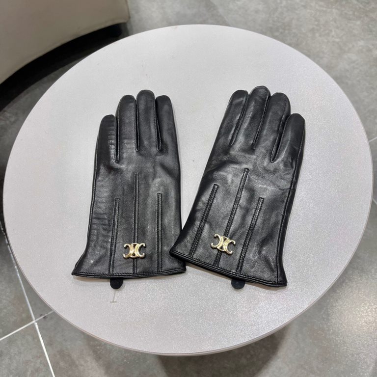 2022 new exclusive debut   touch screen gloves  CELINE CELINE (original quality) official website synchronization women's new high-grade sheepskin gloves    goddess preferred can not be missed     hundred percent selecti